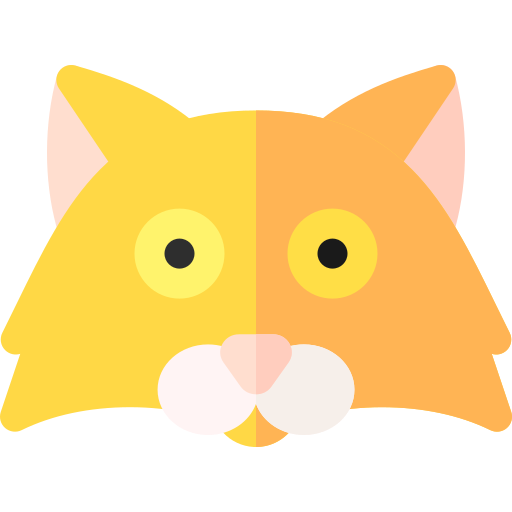gato Basic Rounded Flat icono