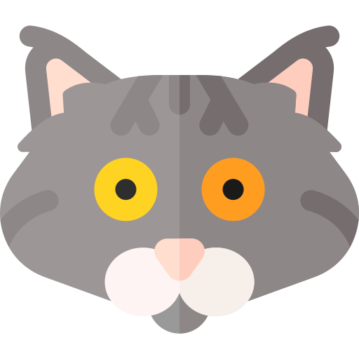 gatto siberiano Basic Rounded Flat icona