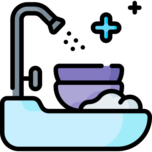 Washing dishes Special Lineal color icon