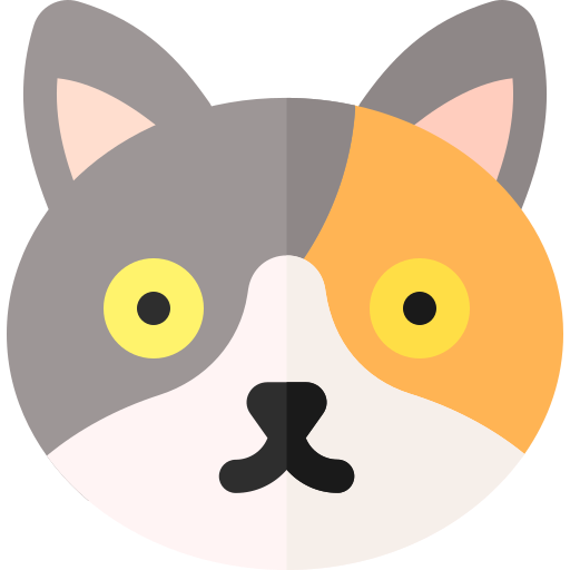 gato Basic Rounded Flat icono