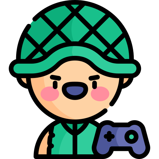 gamer Kawaii Lineal color icoon