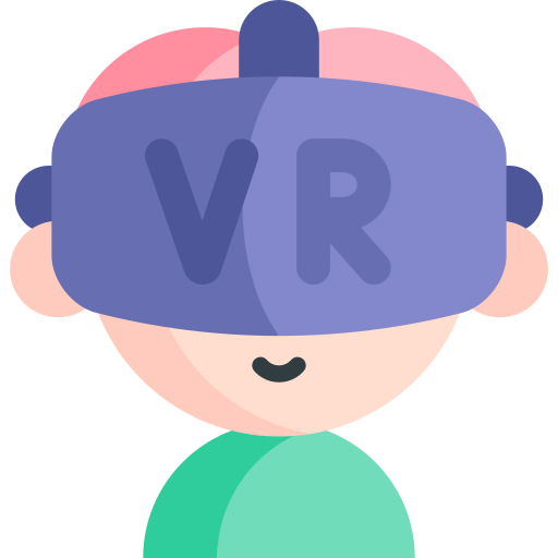 vr 안경 Kawaii Flat icon