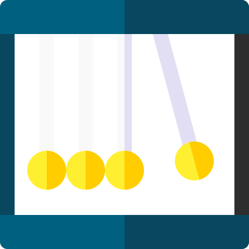 Newtons cradle Basic Rounded Flat icon