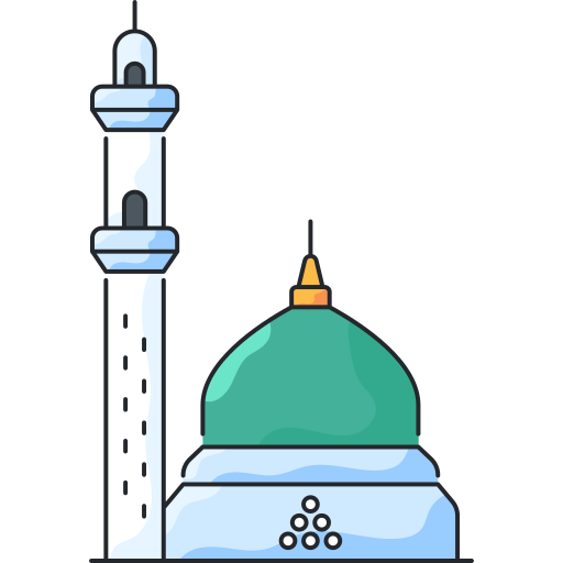 mezquita nabawi Generic Thin Outline Color icono