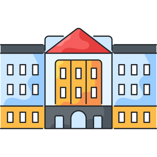 el palacio de buckingham Generic Thin Outline Color icono