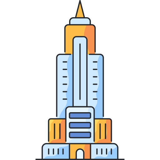 empire state building Generic Thin Outline Color Icône