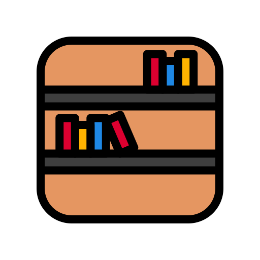 Bookcase Generic Outline Color icon