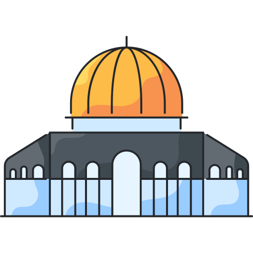 moschea di al-aqsa Generic Thin Outline Color icona
