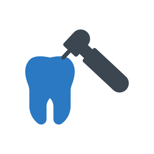 치과 치료 Generic Blue icon