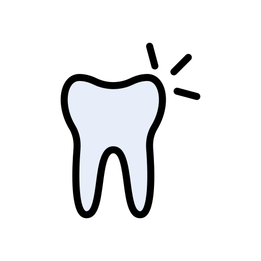 Teeth Vector Stall Lineal Color icon