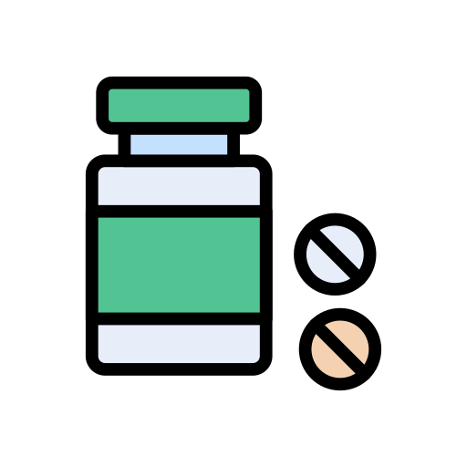 pillendose Vector Stall Lineal Color icon