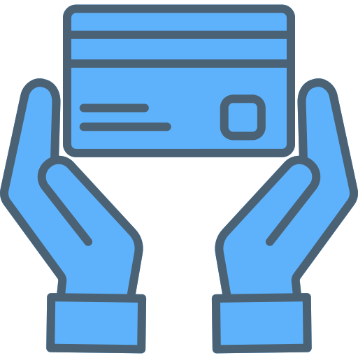 carta di credito Generic Blue icona