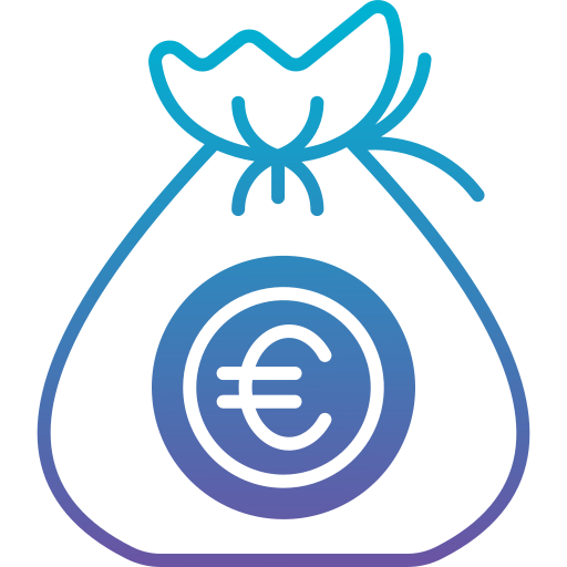 bolsa de dinero Generic Outline Gradient icono