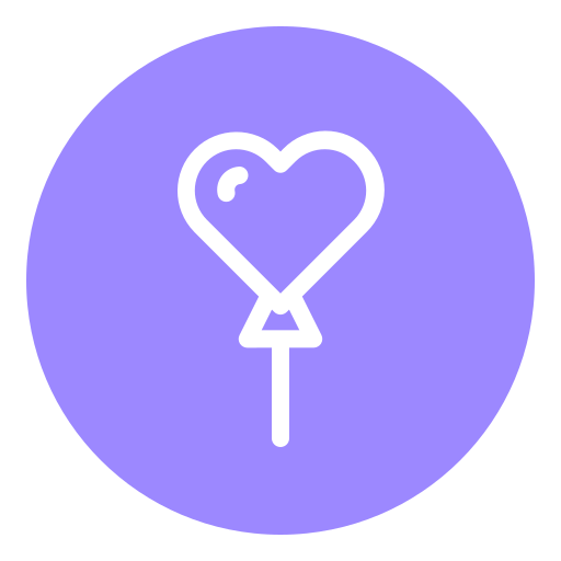 globo de corazón Generic Flat icono