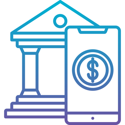 les services bancaires mobiles Generic Gradient Icône