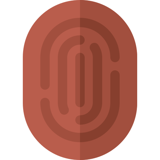 fingerabdruck Basic Rounded Flat icon