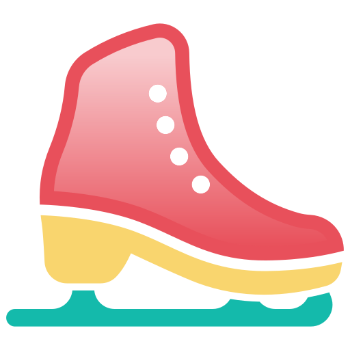 scarpe da pattinaggio sul ghiaccio Generic Outline Gradient icona