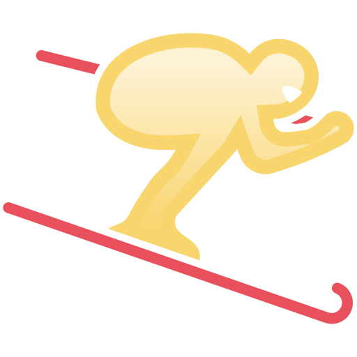 narciarstwo Generic Outline Gradient ikona