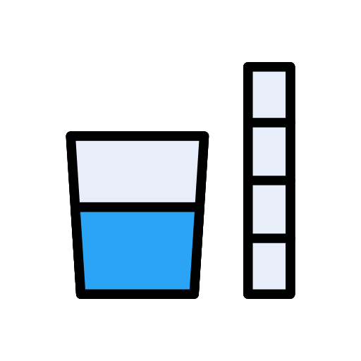 taza de medida Vector Stall Lineal Color icono
