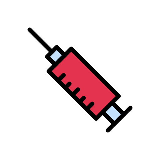 Syringe Vector Stall Lineal Color icon