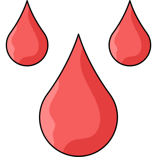 血の滴 Generic Thin Outline Color icon