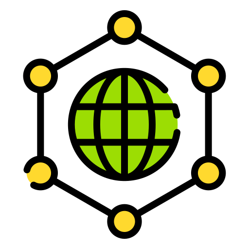 Глобальная сеть Good Ware Lineal Color иконка