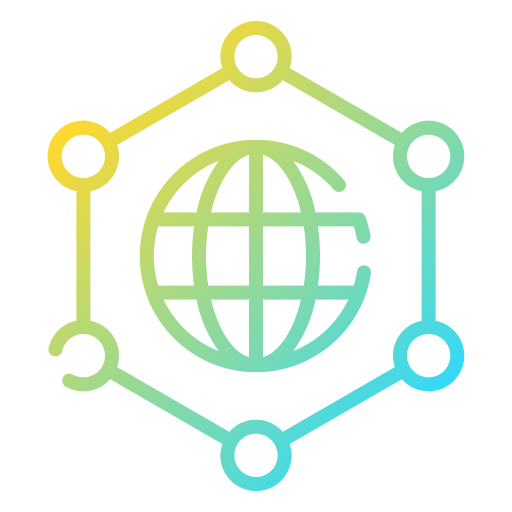グローバルネットワーク Good Ware Gradient icon