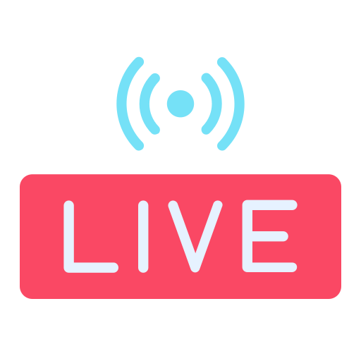 live streaming Good Ware Flat icoon