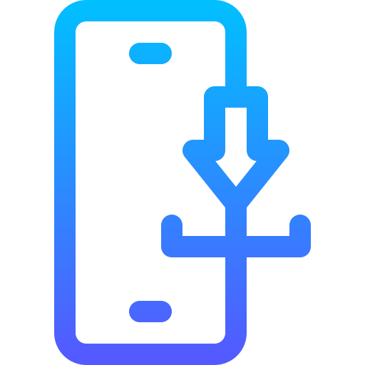 téléphone intelligent Basic Gradient Lineal color Icône