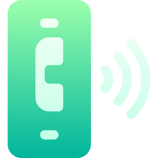 téléphone intelligent Basic Gradient Gradient Icône
