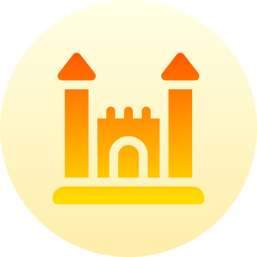 Inflatable castle Basic Gradient Circular icon