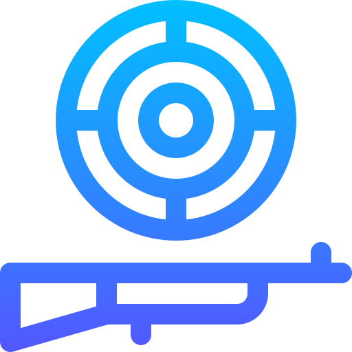 Shotgun Basic Gradient Lineal color icon