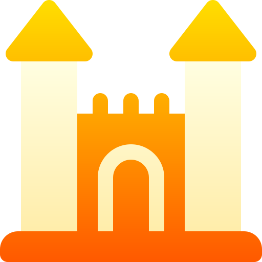 Inflatable castle Basic Gradient Gradient icon