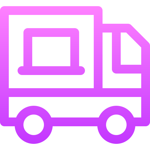 camion di cibo Basic Gradient Lineal color icona