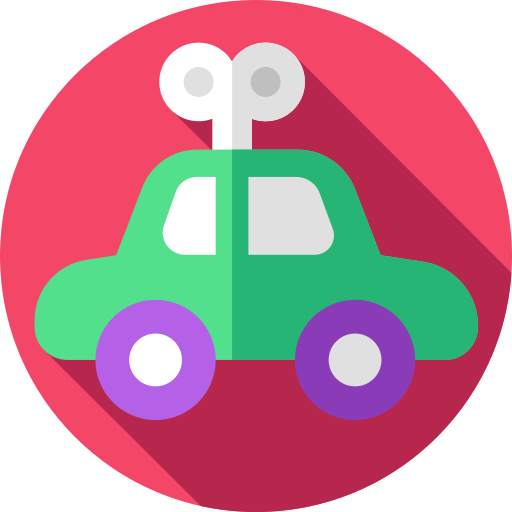 車 Flat Circular Flat icon