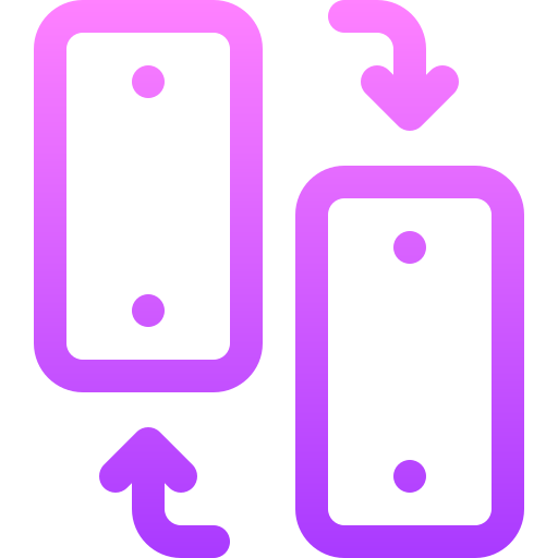 smartfon Basic Gradient Lineal color ikona