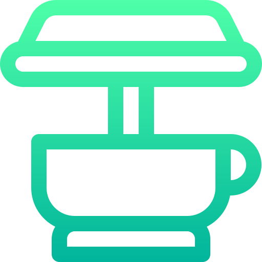 tazza di caffè Basic Gradient Lineal color icona
