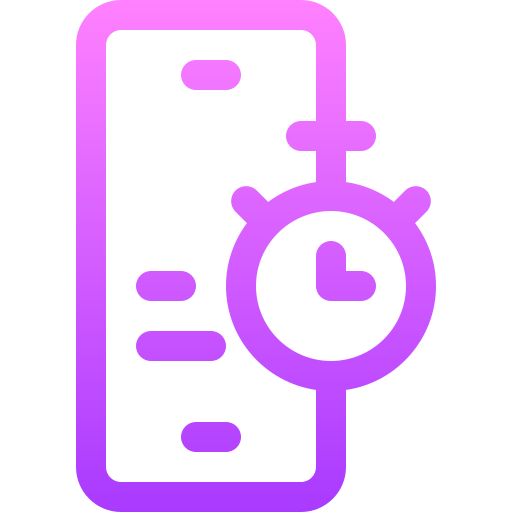 smartphone Basic Gradient Lineal color icon