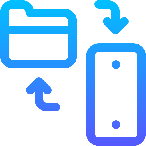 smartfon Basic Gradient Lineal color ikona