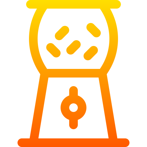 kaugummimaschine Basic Gradient Lineal color icon