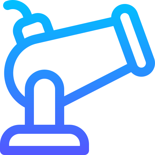 대포 Basic Gradient Lineal color icon