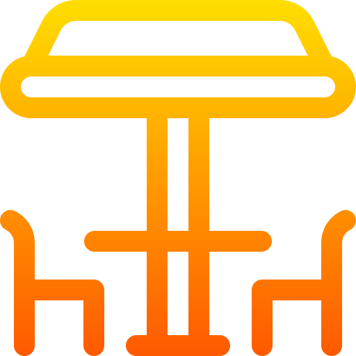テーブル Basic Gradient Lineal color icon