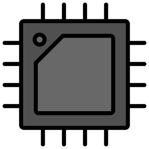 Processor Generic Outline Color icon