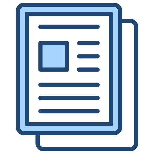 Articles Generic Blue icon
