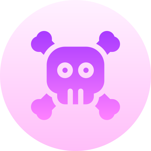 Skull Basic Gradient Circular icon
