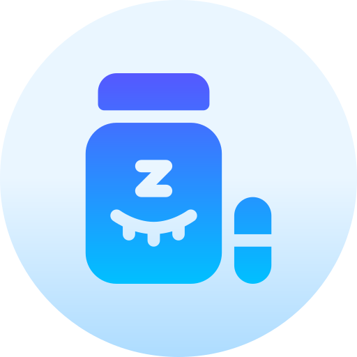 Sleeping pills Basic Gradient Circular icon