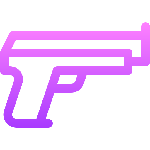 pistola Basic Gradient Lineal color icono