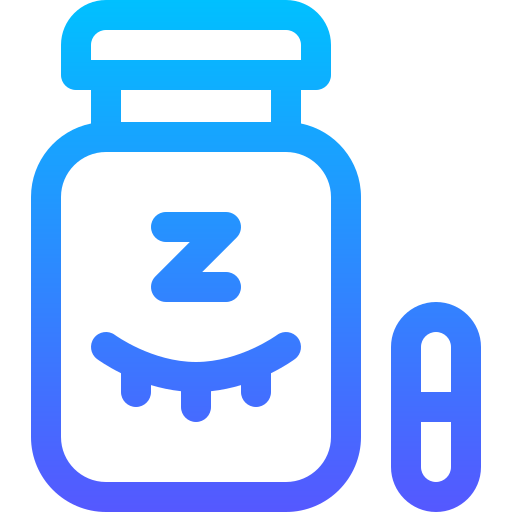 Sleeping pills Basic Gradient Lineal color icon
