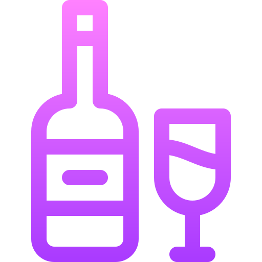 Alcohol Basic Gradient Lineal color icon