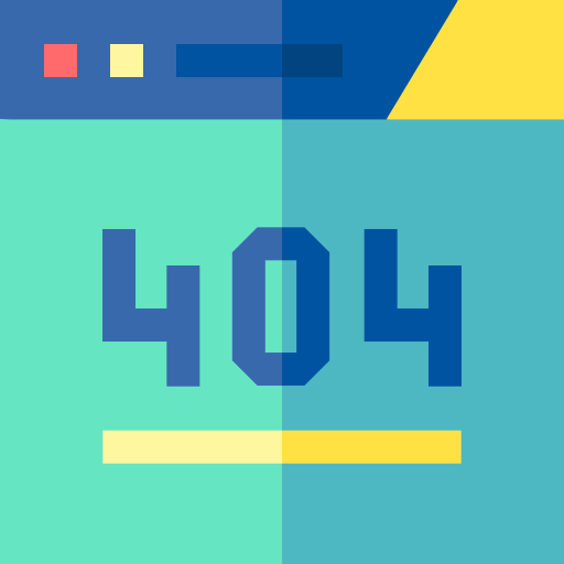 404 Basic Straight Flat Icône